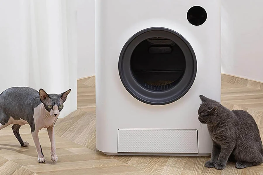 robot cat litter tray